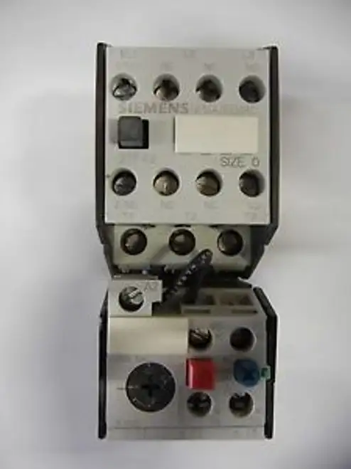 Siemens: 3Ua52 00-1D Motor Starter W/ Overload 2-3.2 Amps 600Vac 3Ph 2No/2Nc