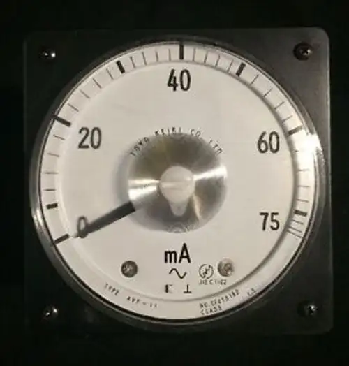 Toyo Keiki Avf-11 Avf11 Meter 0-75 Class 1.5