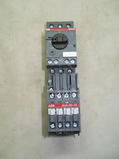 X5-13 1 Abb Ms116-6.3 Starter With Al9-30-10 Contactor