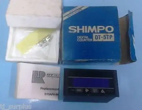 Shimpo Dt-5Tp 1/8 Din Digital Panel Tachometer / Programmable Counter Dt5Tp