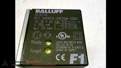 Balluff Bes Q40Kfu-Pac20A-S04G Inductive Sensor 10-30 V 200 Ma