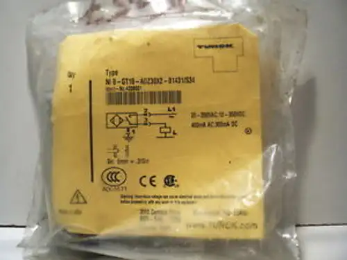 Turck Ni8-Gt18-Adz30X2-B1431/S34 Inductive Prox. Sensor Sn:8Mm Ac/Dc Qty