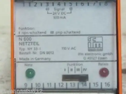 Ifm Efector N600 Ny33-I