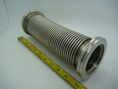 Nw63/ Iso63 Bellows X 10 Long Ss Stainless Steel Hose Thin Wall Mks