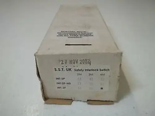 S.S.T.Uk Int-3P Safety Interlock Switch