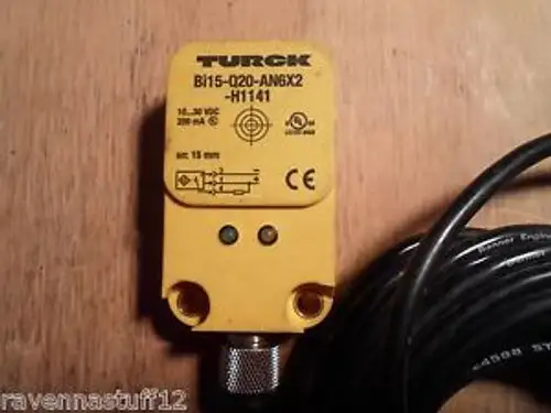 Turck Bi15-Q20-An6X2-H1141 Sensor With Banner Mqdc-415 Cord Set