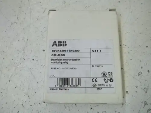 Abb Cm-Mss Therm. Motor Protection Monitoring Relay 1Svr430811R0300