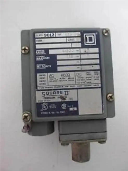 Square D 9012 Gaw-36 Machine Tool Pressure Switch