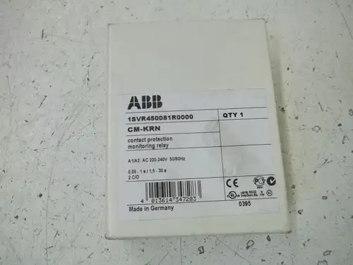 Abb Cm-Krn Contact Protection Monitoring Relay 1Svr450081R0000