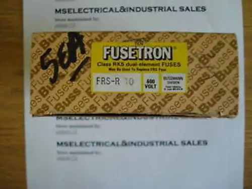 Bussmann Class Rk5 600V Dual Element Fuses Frs-R-10 5Pc