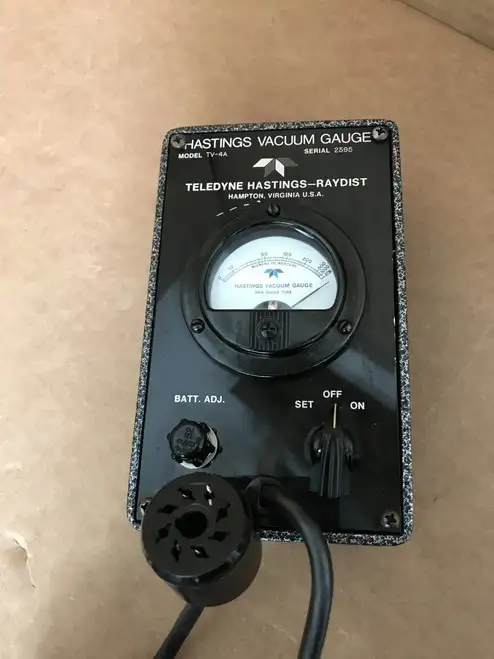 Hastings Instruments Vacuum Gauge Model Tv-4A Gauge Tube Dv-6