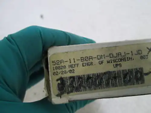 Mac Valve 52A-11-B0A-Dm-Djaj-1Jd Writing On