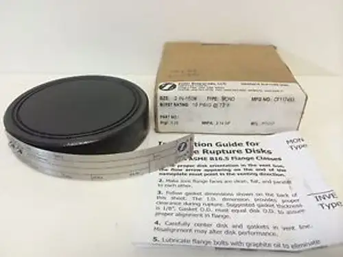 Zook 2 15Psig Graphite Rupture Disk 2 150# Cf117493 Ptg17