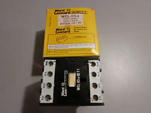 Ward Leonard Wcl-03.Aiiit1 Contactor With 120/110V - 50/60Hz Coil # 7689