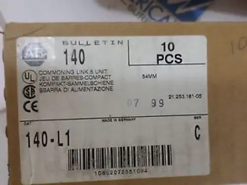 1 Of 10 Allen Bradley 140-L1 Commoning Link 5 Unit Ser C 140L1