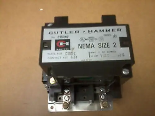 C10DNE2B Cutler Hammer 2 Pole Contactor 240VAC Coil