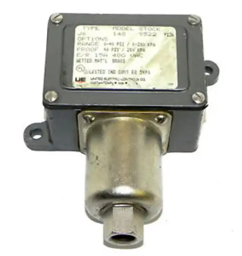 UNITED ELECTRIC J6-148 PRESSURE SWITCH J6148