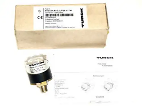 TURCK PK010R-N1-2UP8X-V1141 PRESSURE SENSOR 6833003 0-10BAR/ 145PSI