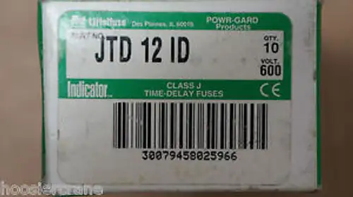 Buss Littelfuses of Ten 10 Model # JTD-121D Littelfuses Surplus