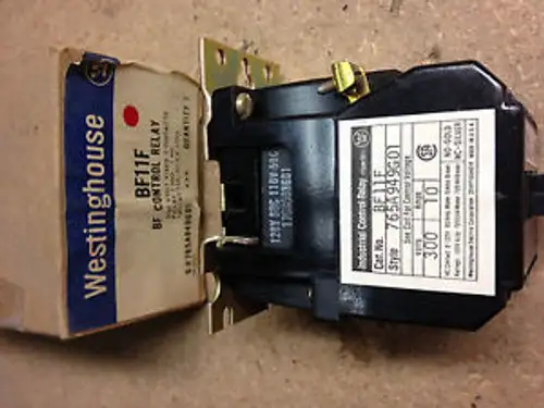 BF11F 165A949G01 Westinghouse Relay 120VAC