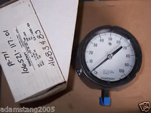Ashcroft 45-1279-88-04L-100 4 1/2 100 Psi Guage