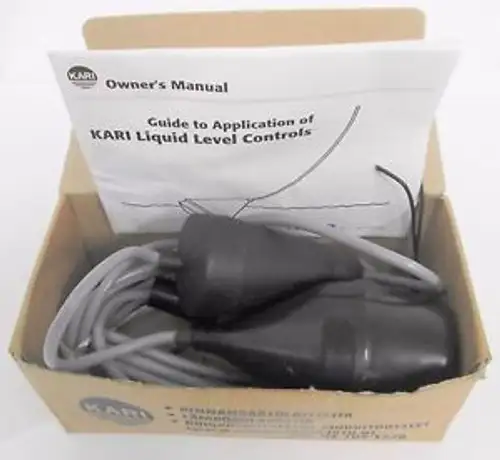 Kari 22287 M2H Mini Float Switch Discharging Pump Control Or Dry Running Prevent