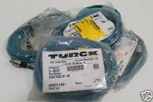 Lot 5 Turck Cordset M12 Micro Pin Male Rj45 Plug Shielded 5M Fksde Rj45S 841-5M
