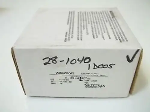Ashcroft 45-1279-Ssl-04L-15# Duraguge 0-15Psi