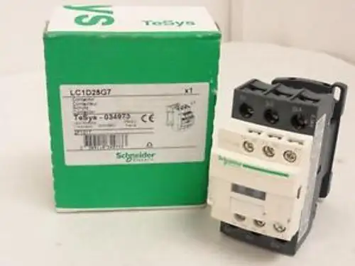 143645 In Schneider Lc1D25G7 Contactor 40A 3P 600V Coil: 120V@50/60H