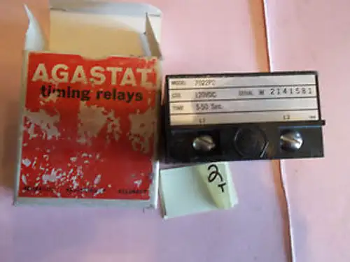 In Agastat Timing Relay 7022Pd 120 Vdc 5-50 Sec 169-1