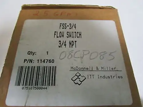 Mc Donnell Flow Switch Fs5-3/4