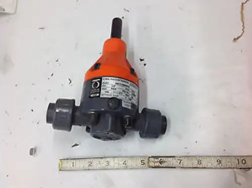 Chemline Sb11A005Vu Back Pressure Relief Valve 1/2 Pvc Fkm Seals 7-150Psi