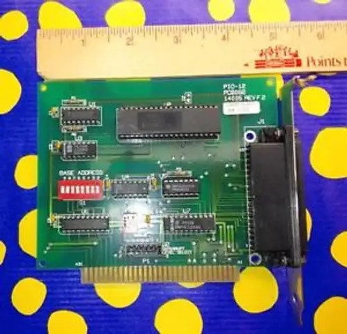 Keithley PIO-12 PC6062 Parallel I/O Card ISA Rev F 2