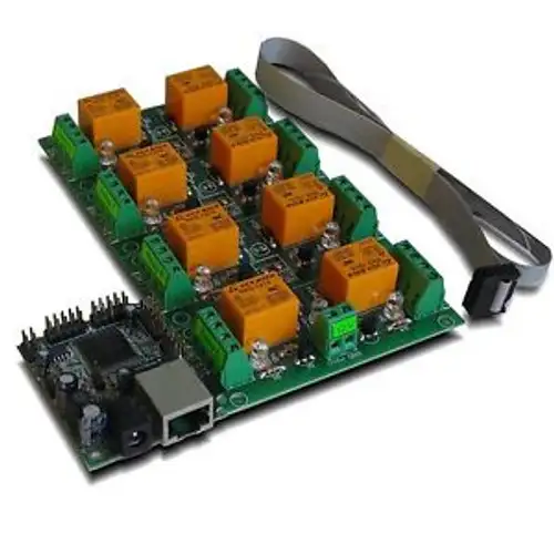 Eight8 Channel Relay Module Board for Home Automation - LAN Ethernet IP WEB