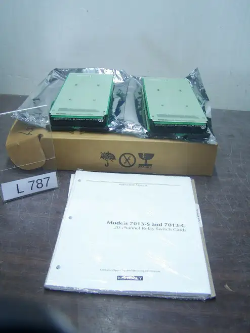 Keithley 2x 7013-s 20 channel relay