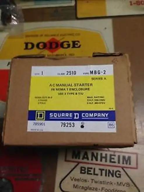 79253 Square D Starter 2510 Mbg2 3P