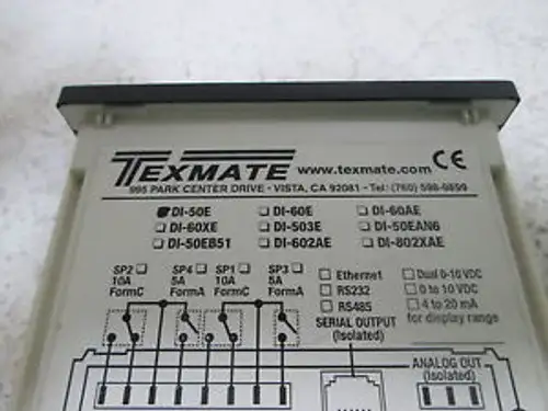 Texmate Di-50E-Dr-Psi-Ip02-Xx-Xx Digital Meter