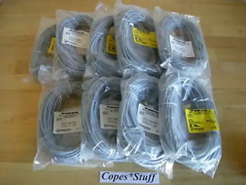 Turck ~ Lot 9 ~ Euro Fast M12 Female Connector Cable Rkc 6T-15 / U99-11829