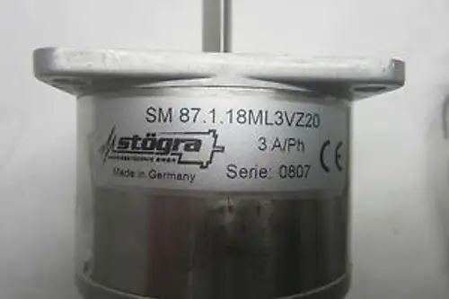 Stogra Sm 87.1.18Ml3Vz20 Stepping Motor Serie:0807 Sm87118Ml3Vz20