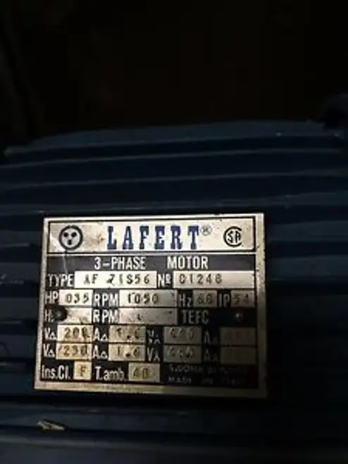 Lafert Af71S6 Motor W/ Brake