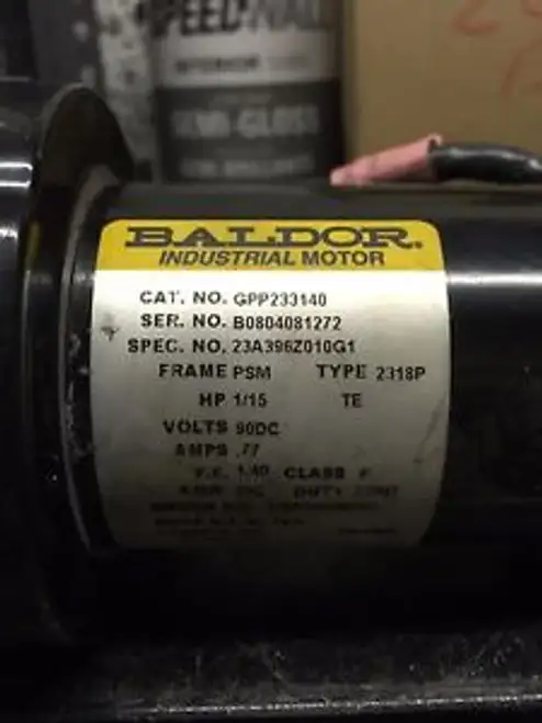 Baldor Gpp233140 18.6-Rpm 1/15-Hp 90-Vdc 90:1Ratio
