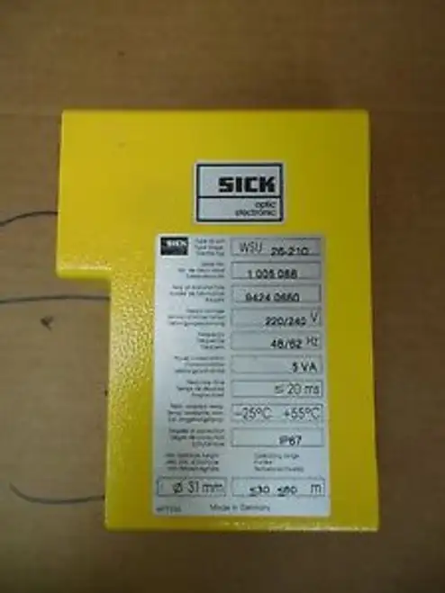 Sick Optic Electronic Photoelectric Safety Switch Wsu 26-210 Wsu26210 240V