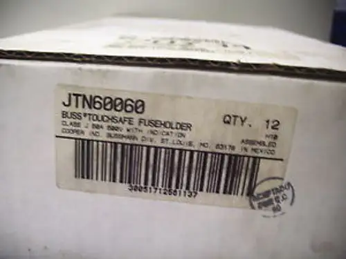 Bussmann Jtn60060 Quantity 35-60A 12 Type J Fingersafe Fuse Block