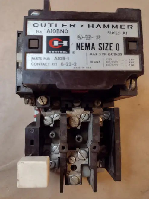 Cutler Hammer A10B-1 Starter Size 0 18 Amp