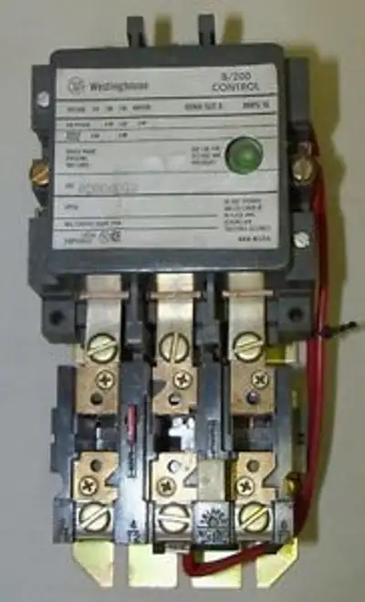 B200Mocx Westinghouse Magnetic Starter 480 Volt Coil Size 0 18 Amps 3 Ph