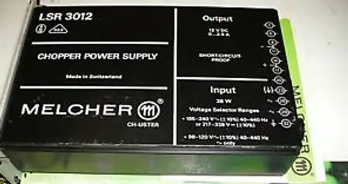 Melcher Lsr3012 Lsr 3012-7 Uax Chopper Power Supply