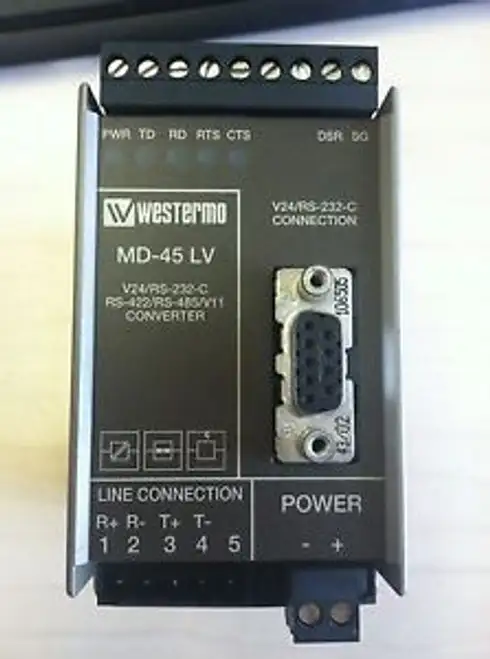 Westermo Md-45 Lv 3157-0001 Industrial Converter