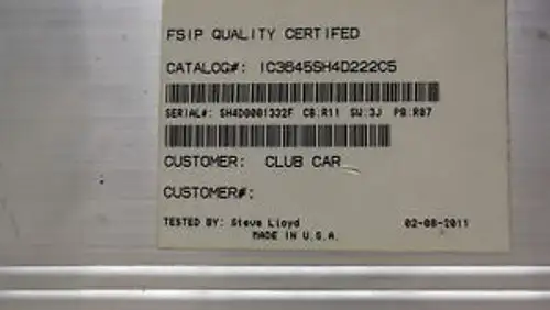 Dc Motor Controller 28-48 Volts Dc Golf Cart Club Car Model # Ic3645Sh4D222C5