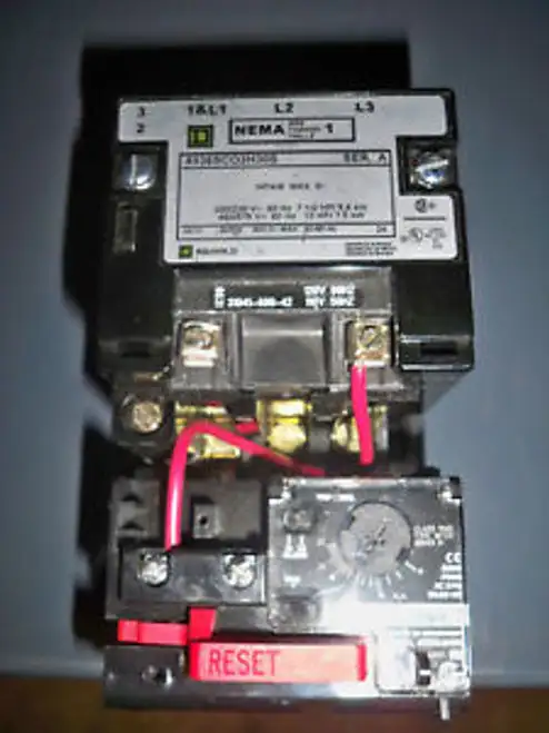 Sq D 8536Sco3H30S Size 1 Fvnr Starter W/ 9-27A Overload