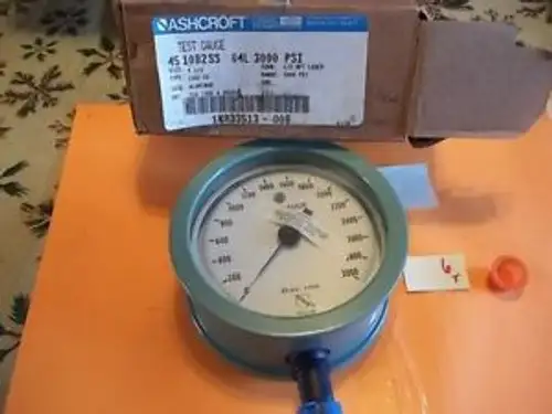 Ashcroft 45 1082Ss 04L 3000 Psi 4 1/2 1/2 Npt Lower Aluminum 133-2